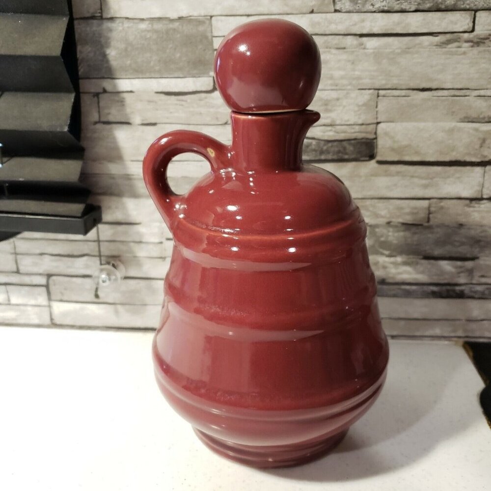 Vintage Mohawk R-4 Liquor Jug Cork Topper Maroon Mauve